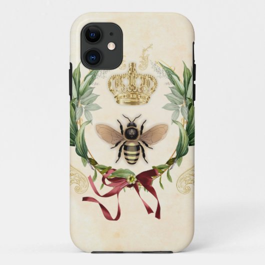 Moderne Vintage Botanische Königin Case-Mate iPhone Hülle (Rückseite)