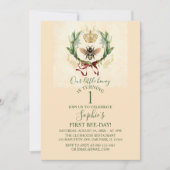 Moderne Vintage Botanische Königin Einladung (Vorderseite)