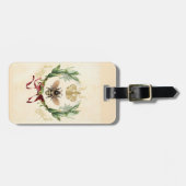 Moderne Vintage Botanische Königin Gepäckanhänger (Vorderseite horizontal)