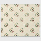 Moderne Vintage Botanische Königin Geschenkpapier (Flach)