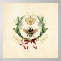 Moderne Vintage Botanische Königin