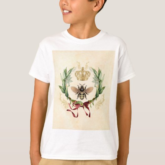 Moderne Vintage Botanische Königin T-Shirt (Vorderseite)