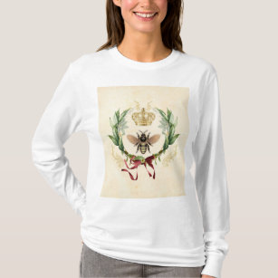 Moderne Vintage Botanische Königin T-Shirt