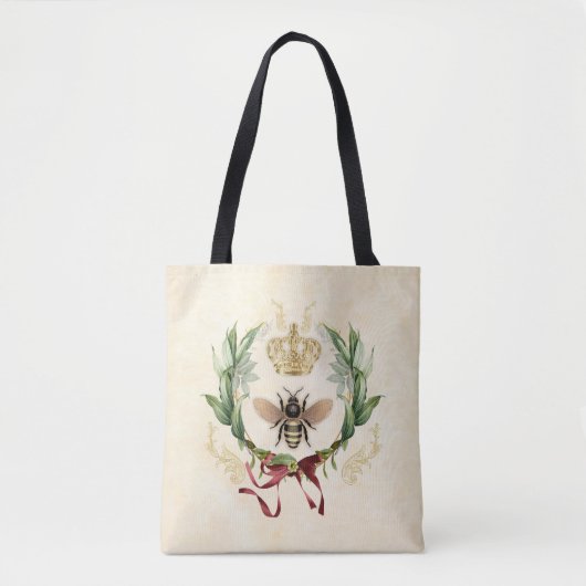 Moderne Vintage Botanische Königin Tasche (Vorderseite)