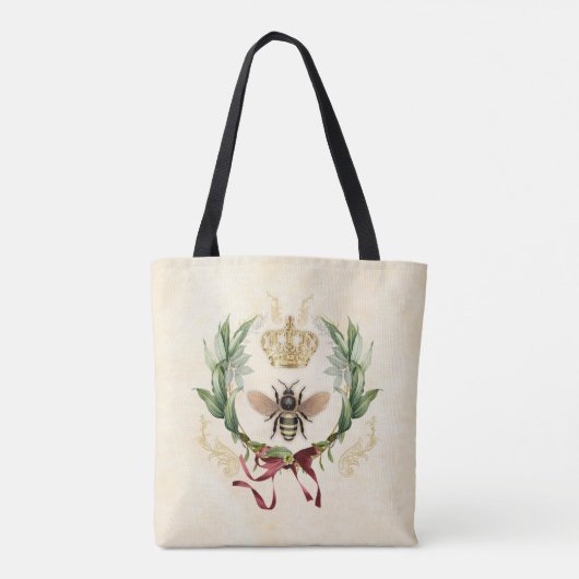 Moderne Vintage Botanische Königin Tasche (Rückseite)