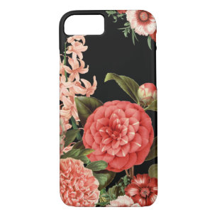 moderne Vintage botanische rosa Blumen iPhone 8/7 Hülle