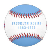 Moderne Vintage Brooklyn Robins Hommage Baseball (Vorderseite)