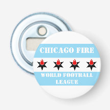 Moderne Vintage-Chicago-Fire-Flagge