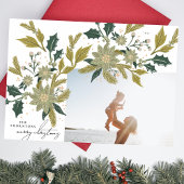 Moderne Vintage CHRISTMAS-Foto-Rahmen Feiertagskarte