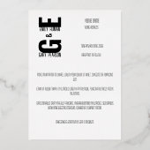 Moderne Vintage Collage aus dem Mittelalter Folieneinladung (Rückseite)