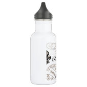 moderne vintage Eiffelturm Edelstahlflasche (Links)