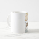 Moderne Vintage Elegante Winterwälder Kaffeetasse (Vorderseite Links)