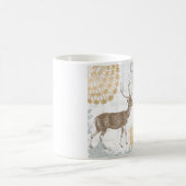 Moderne Vintage Elegante Winterwälder Kaffeetasse (Mittel)