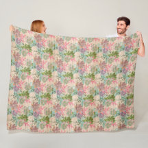 Moderne Vintage Flora auf Holz Trendy Populär