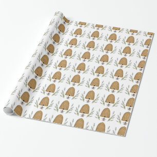 Moderne Vintage französische Bauernblume Geschenkpapier