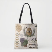 Moderne Vintage französische Bauernblüte Tasche (Vorderseite)