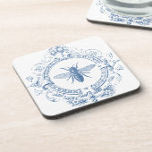 Moderne Vintage französische Bauernpflanze Getränkeuntersetzer (Linke Seite)