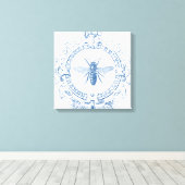 Moderne Vintage französische Bauernpflanze Leinwanddruck (Insitu (Holzboden))