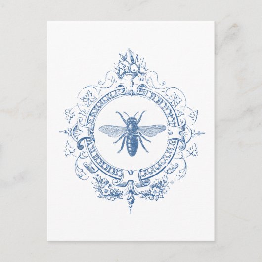 Moderne Vintage französische Bauernpflanze Postkarte (Vorderseite)