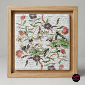 Moderne Vintage französische Bienen & Blume Fliese