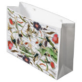 Moderne Vintage französische Bienen & Blume Große Geschenktüte (Vorderseite Schrägansicht)