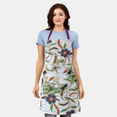 Moderne Vintage französische Bienen & Blume Schürze (Getragen)