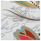 Moderne Vintage französische Bienen & Blume Stoff (Muster)