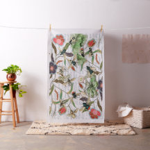 Moderne Vintage französische Bienen & Blume