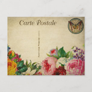 Moderne Vintage-Französische Collage Kunst Schmett Postkarte