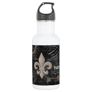 moderne vintage-französische Fleur de Lis Trinkflasche