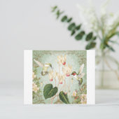 Moderne Vintage französische Hummingvögel Postkarte (Stehend Vorderseite)