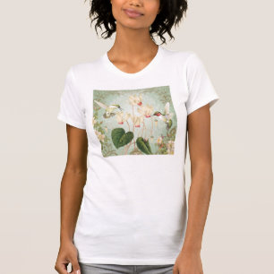 Moderne Vintage französische Hummingvögel T-Shirt