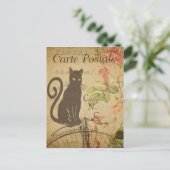 Moderne Vintage französische Katzenkollektion Post Postkarte (Stehend Vorderseite)