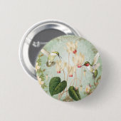 Moderne Vintage französische Kolibris Button (Vorne & Hinten)
