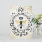 MODERNE VINTAGE französische Königinbiene Briefpapier (Stehend Vorderseite)