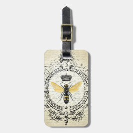 moderne Vintage französische Königinbiene Gepäckanhänger