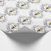 MODERNE VINTAGE französische Königinbiene Geschenkpapier (Ecke)