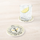 MODERNE VINTAGE französische Königinbiene Getränkeuntersetzer (Seite)