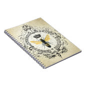 Moderne Vintage französische Königinbiene Notizblock (Rechte Seite)