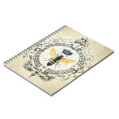 Moderne Vintage französische Königinbiene Notizblock (Linke Seite)