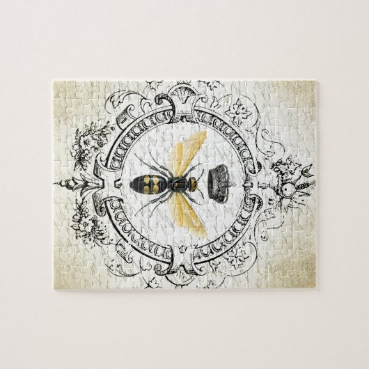 MODERNE VINTAGE französische Königinbiene Puzzle (Horizontal)