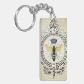 Moderne Vintage französische Königinbiene Schlüsselanhänger (Vorderseite links)