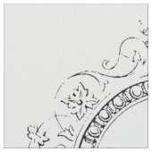 MODERNE VINTAGE französische Königinbiene Stoff (Nahaufnahme)