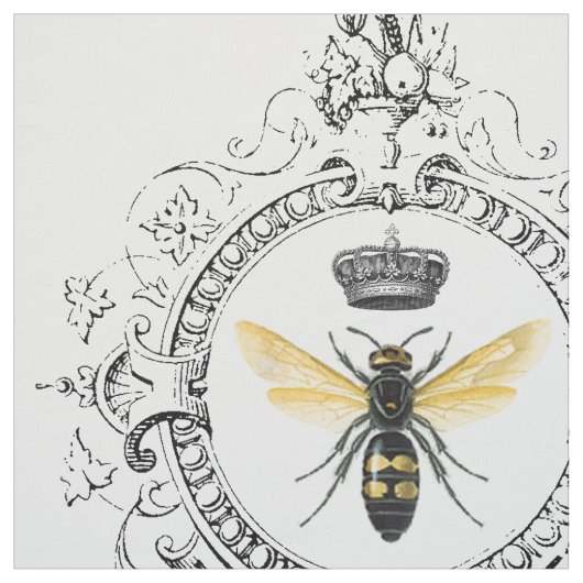 MODERNE VINTAGE französische Königinbiene Stoff (Muster)