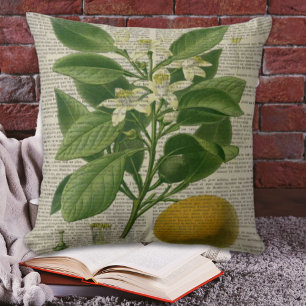 moderne vintage französische ländliche botanische kissen