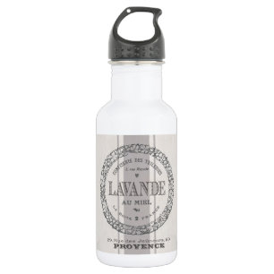 moderne vintage französische Lavendel-Kornsäckchen Trinkflasche
