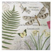 moderne Vintage französische Libelle Fliese (Vorderseite)