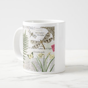 moderne vintage-französische Libelle Jumbo-Tasse