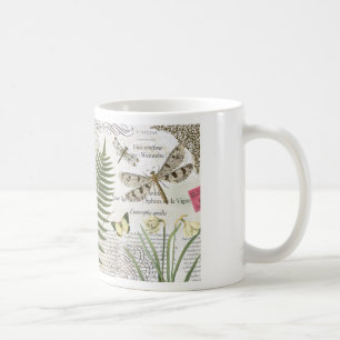 moderne vintage-französische Libelle Kaffeetasse