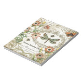 Moderne Vintage französische Libelle Notizblock (Rotiert)